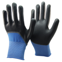 NMSAFETY 2016 China manufacturer Micro foam nitrile glove coated 15G nylon glove